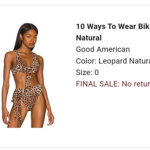 Good American reversible bikini top